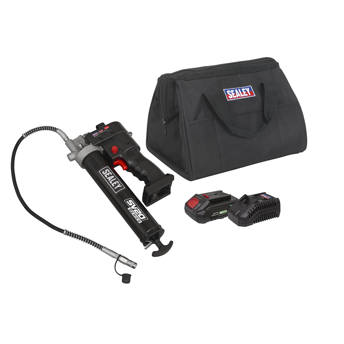 Sealey 20V 2Ah SV20 Series Grease Gun Kit