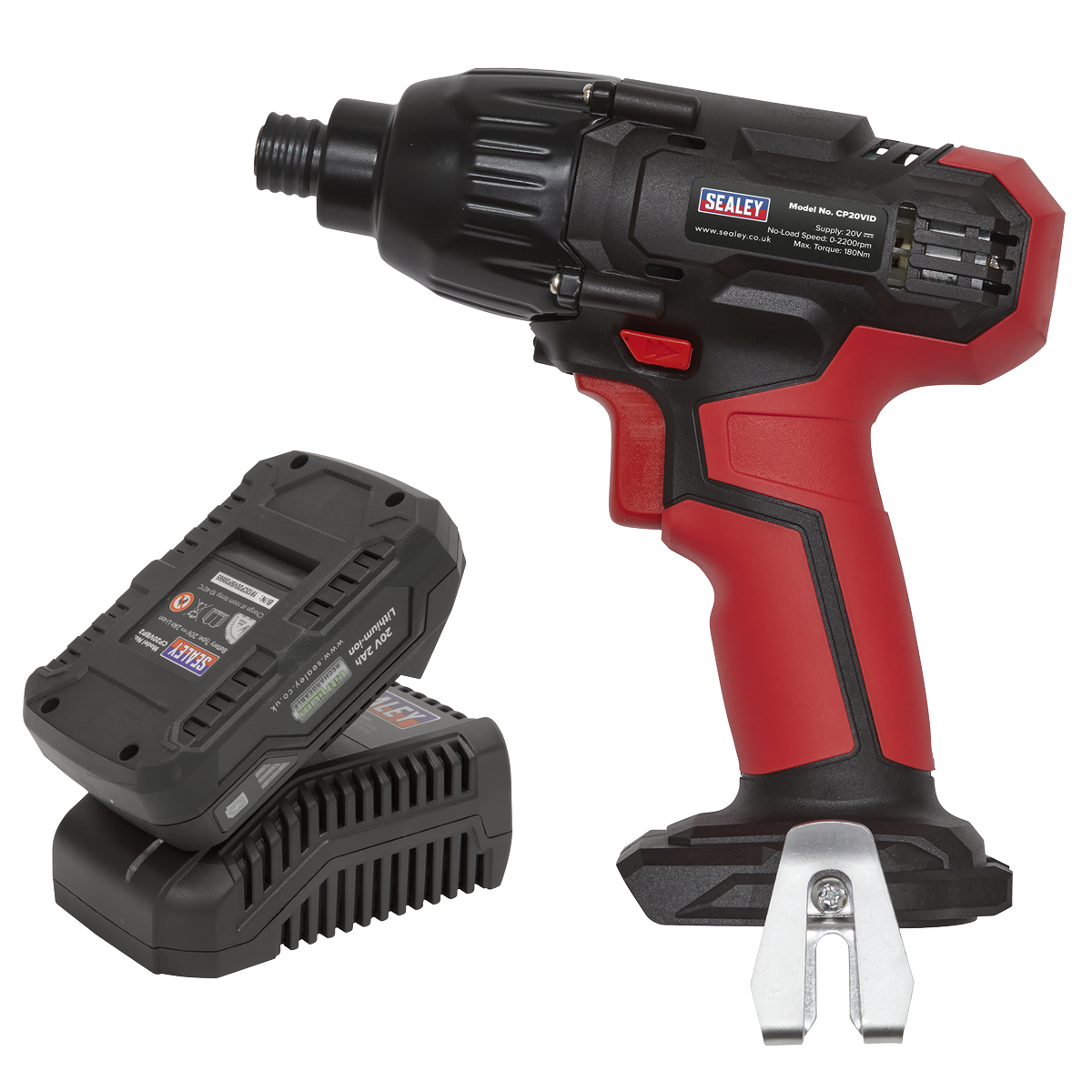 Sealey Impact Driver Kit 1/4" Hex Drive 20V 2Ah SV20 Series