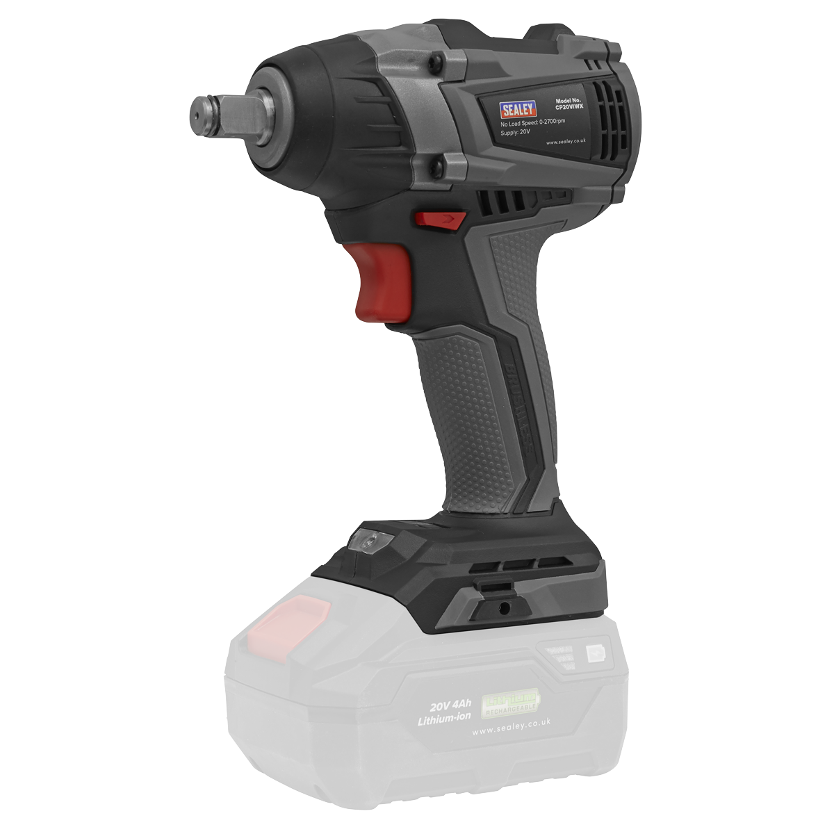 Sealey Brushless Impact Wrench 20V 1/2"Sq - Body Only