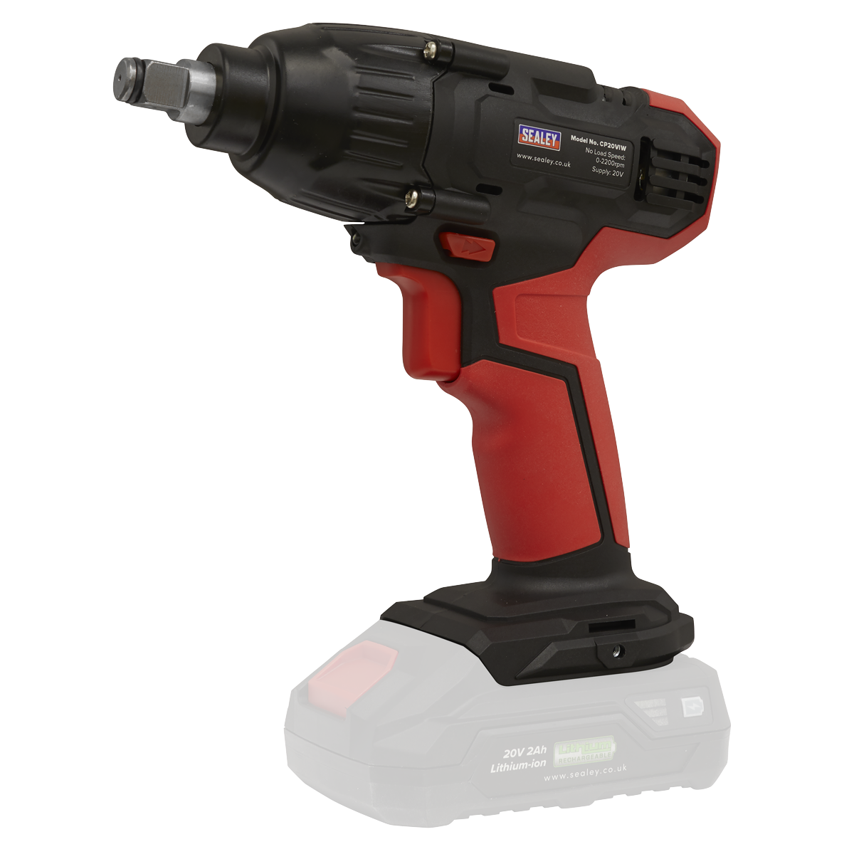 Sealey Impact Wrench 20V SV20 Series 1/2"Sq Drive - Body Only