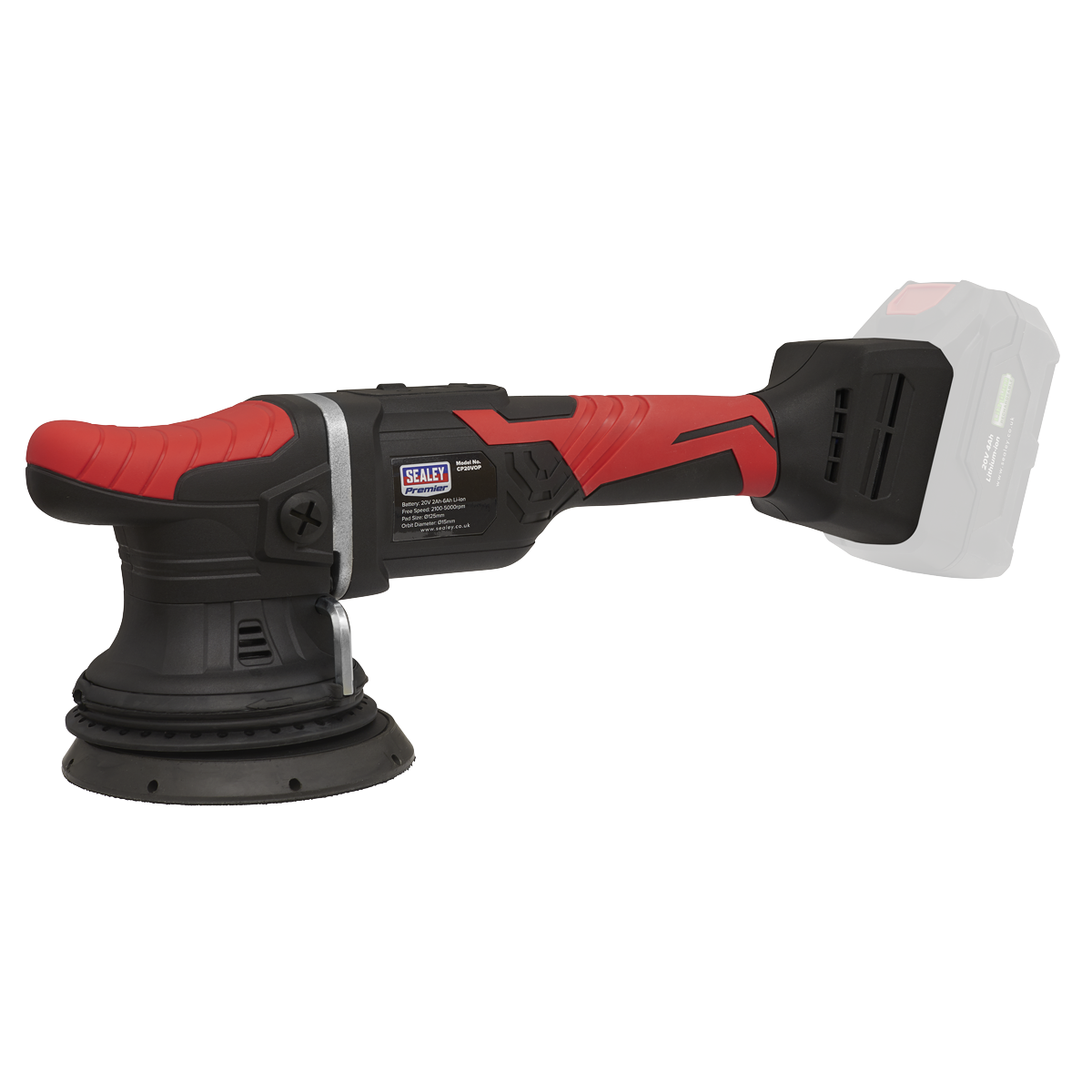 Sealey Cordless Orbital Polisher Ø125mm 20V SV20 Series Lithium-ion - Body Only