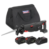 Sealey Brushless Reciprocating Saw 20V SV20 Series Kit - 2 Batteries