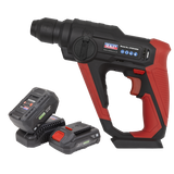 Sealey Cordless Rotary Hammer Drill Kit 20V SV20 Series SDS Plus - 2 Batteries