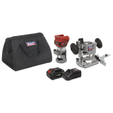 Sealey 20V SV20 Series Cordless Trimming Router kit 4Ah