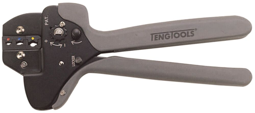 Teng Tools Ratcheting Crimping Plier With Three Heads