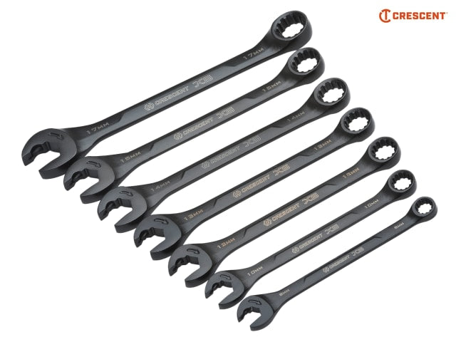 Crescent® X6 Open End Ratcheting Spanner Set, 7 Piece