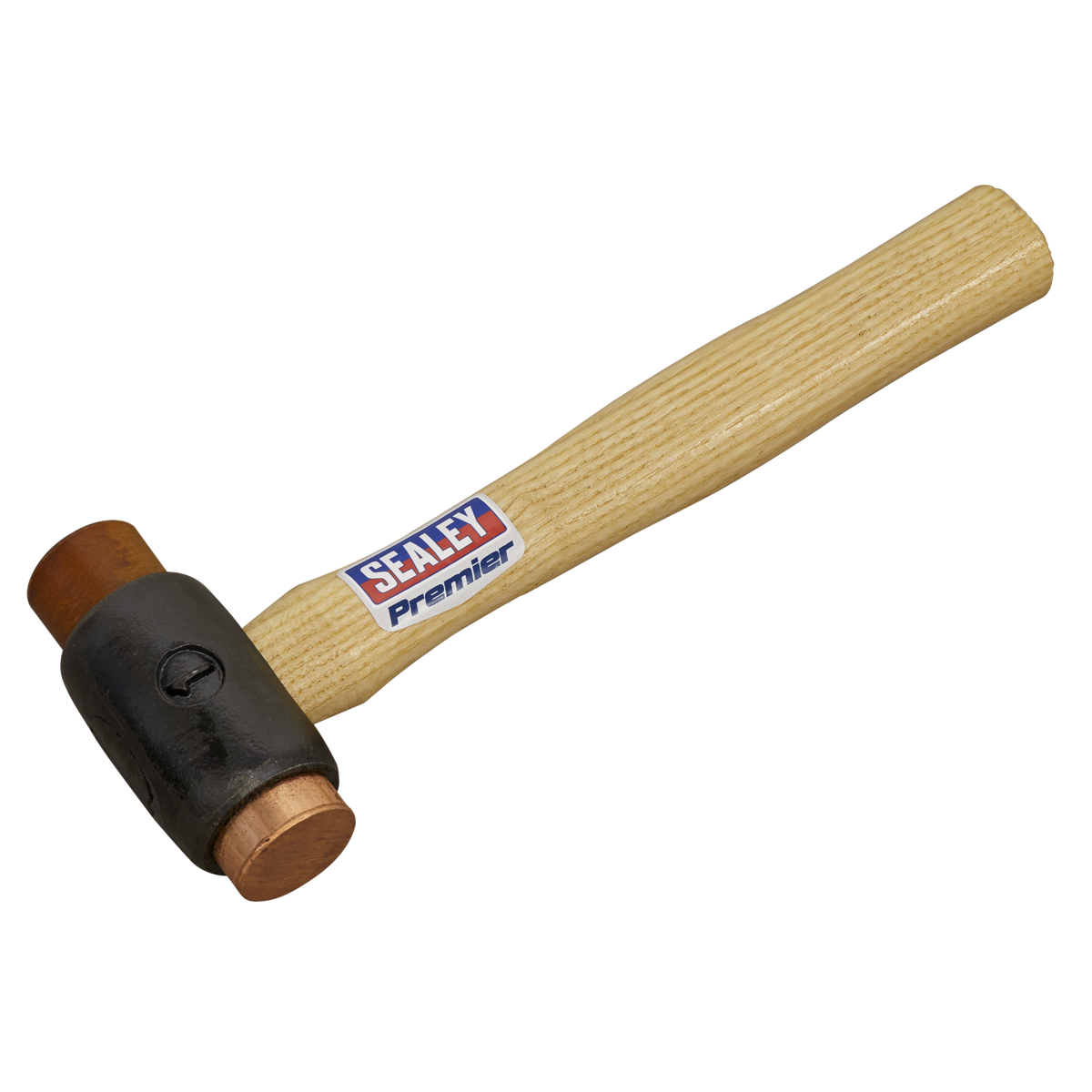 Sealey Copper/Rawhide Faced Hammer 1.5lb Hickory Shaft