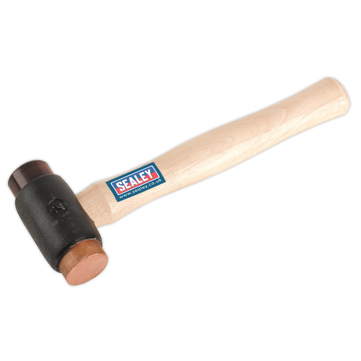 Sealey Copper/Rawhide Faced Hammer 2.25lb Hickory Shaft