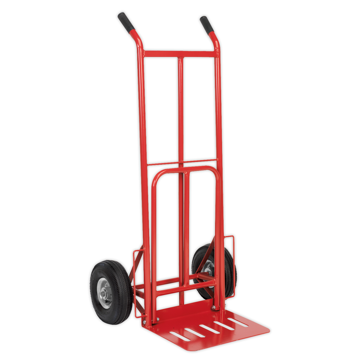Sealey Sack Truck with Pneumatic Tyres & Folding 250kg Capacity