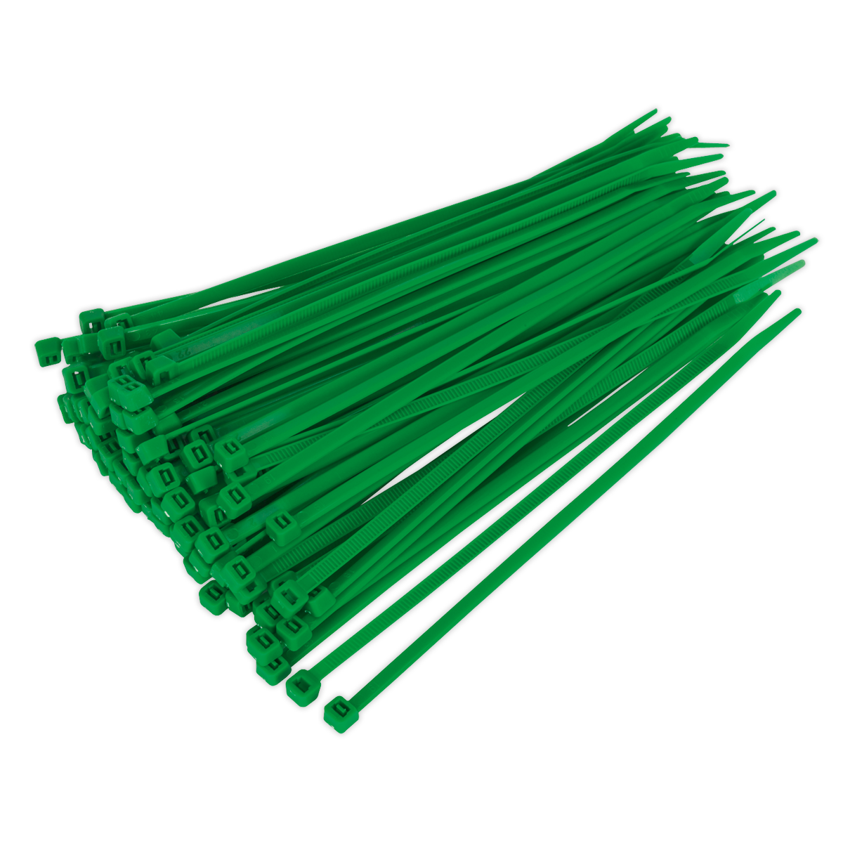 Sealey Cable Tie 200 x 4.4mm Green Pack of 100