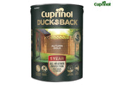 Cuprinol Ducksback 5 Year Waterproof for Sheds & Fences Autumn Gold 5 litre