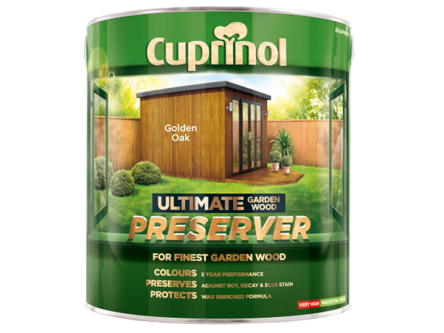 Cuprinol Ultimate Garden Wood Preserver Golden Oak 4 litre