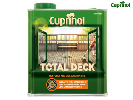 Cuprinol Total Deck Restore & Oil Wood Clear 2.5 litre