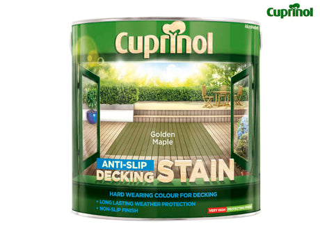 Cuprinol Anti-Slip Decking Stain Golden Maple 2.5 litre