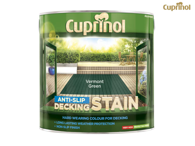 Cuprinol Anti-Slip Decking Stain Vermont Green 2.5 litre