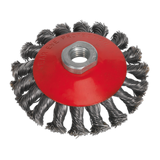 Sealey Conical Wire Brush Ø100mm M10 x 1.5mm