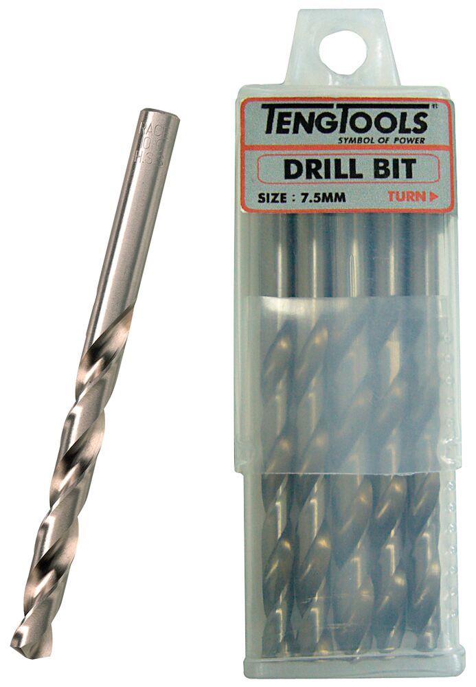 Teng Tools Drill Bits Fully Ground 1.0mm 10 pcs