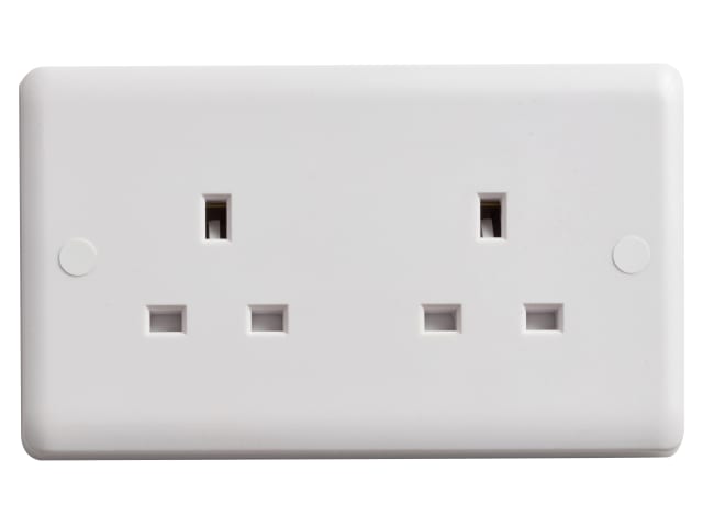 Deta Vimark Unswitched Socket 2-Gang 13A