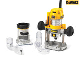 DEWALT D26204K 1/4in Premium Plunge & Fixed Base Combi Router 900W 240V