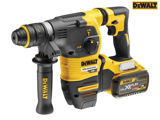 DEWALT DCH334X2 Brushless Q/C Chuck SDS Plus Hammer 54V 2 x 9.0Ah Li-ion