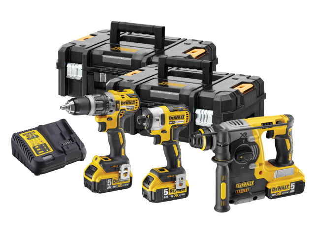 DEWALT DCK368P3T XR Brushless Kit 18V 3 x 18V 5.0Ah Li-ion