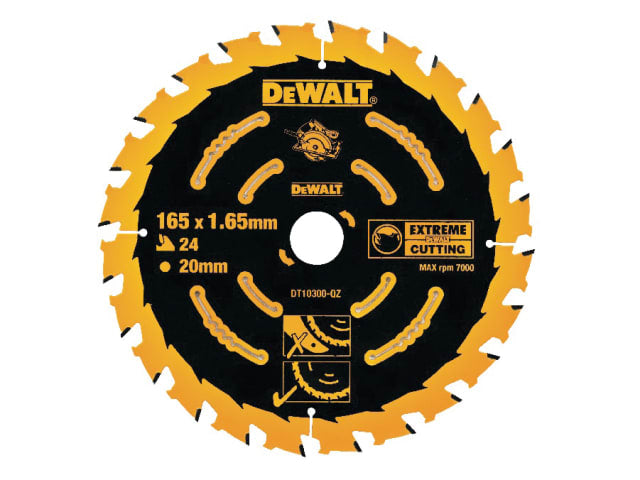 DEWALT Extreme Framing Circular Saw Blade 165 x 20mm x 40T