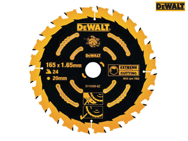 DEWALT Extreme Framing Circular Saw Blade 165 x 20mm x 24T