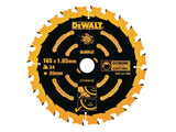 DEWALT Extreme Framing Circular Saw Blade 165 x 20mm x 24T