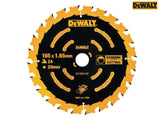 DEWALT Cordless Extreme Framing Circular Saw Blade 165 x 20mm x 24T