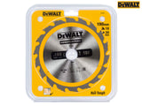 DEWALT Portable Construction Circular Saw Blade 190 x 30mm x 18T