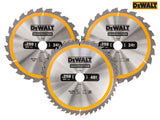 DEWALT DT1963 Construction Circular Saw Blade 3 Pack 250 x 30mm x 24T/48T