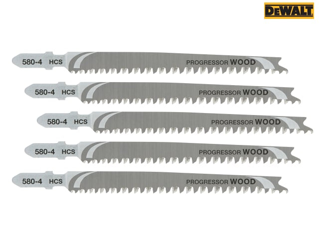 DEWALT HCS Progressor Tooth Jigsaw Blades Pack of 5 T234X