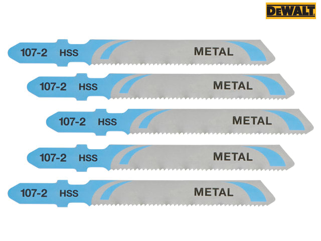 DEWALT HSS Metal Cutting Jigsaw Blades Pack of 5 T118A