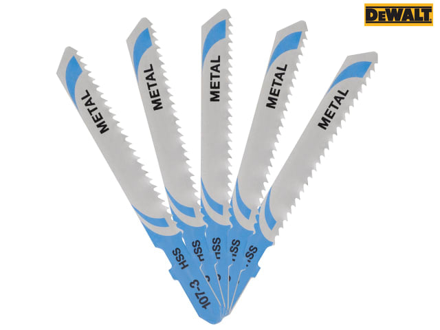 DEWALT HSS Metal Cutting Jigsaw Blades Pack of 5 T118B