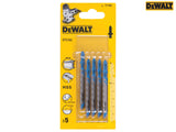 DEWALT HSS Metal Cutting Jigsaw Blades Pack of 5 T118G