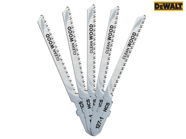 DEWALT HCS Wood Jigsaw Blades Pack of 5 T101AO