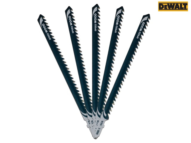 DEWALT HCS Wood Jigsaw Blades Pack of 5 T344D