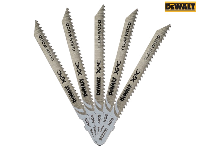 DEWALT XPC HCS Wood Jigsaw Blades Pack of 5 T101B