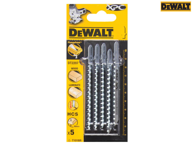 DEWALT XPC HCS Wood Jigsaw Blades Pack of 5 T101BR