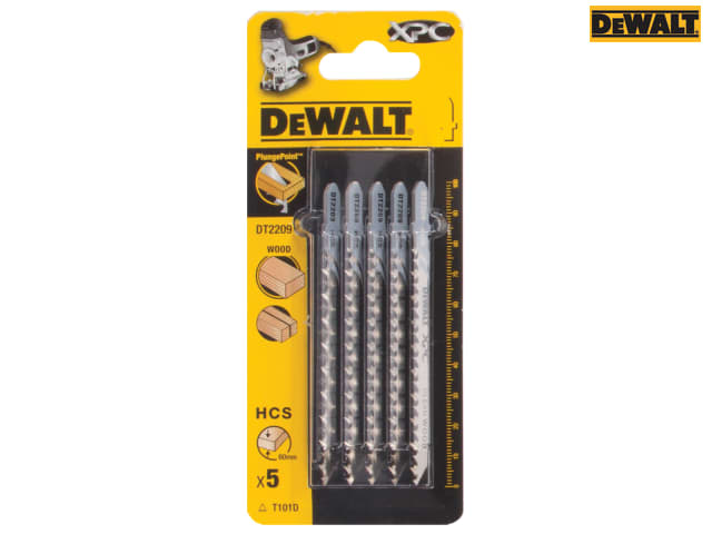 DEWALT XPC HCS Wood Jigsaw Blades Pack of 5 T101D