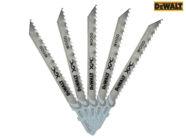 DEWALT XPC HCS Wood Jigsaw Blades Pack of 5 T111C