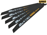 DEWALT 2X Life General Purpose Reciprocating Blade 152mm x 10 TPI Pack of 5