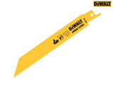 DEWALT Bi-Metal General Purpose Reciprocating Blade 152mm x 10 TPI (Pack 5)