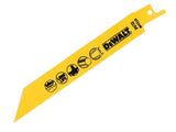 DEWALT Bi-Metal Reciprocating Blade for Metal Cordless 152mm x 18 TPI (Pack 5)