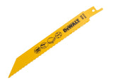 DEWALT Bi-Metal Reciprocating Blade for Plastic & Pipes 152mm( Pack 5)