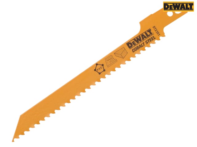 DEWALT Bi-Metal Reciprocating Blade for Wood, Fine Fast Cuts 152mm x 6 TPI (Pack 5)