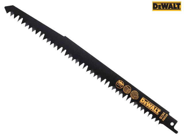 DEWALT HCS Reciprocating Blade for Wood, Fast Cuts 240mm x 5/6.5 TPI Pack of 5