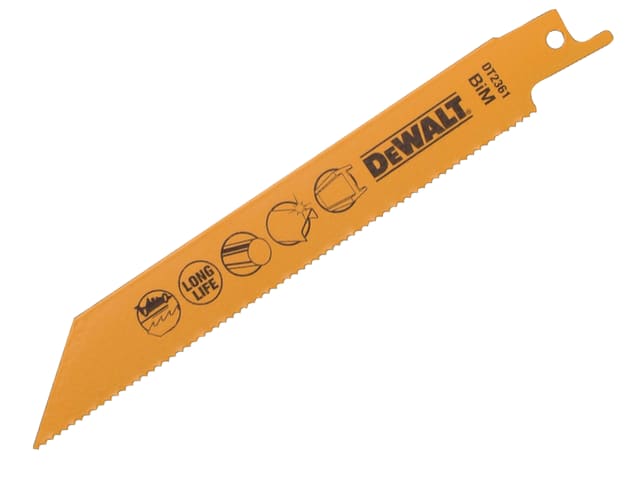 DEWALT Bi-Metal Reciprocating Blade for Metal 152mm x 14 TPI (Pack 5)