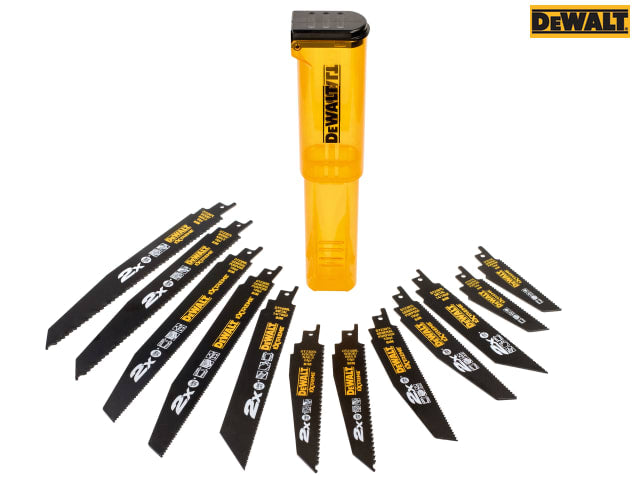 DEWALT DT2441L 2X Life Reciprocating Saw Blade Set, 12 Piece