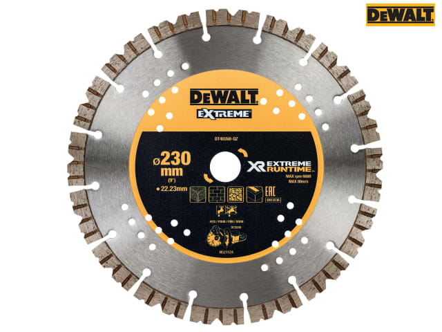 DEWALT DT40260 Extreme Diamond Cutting Blade 230 x 22.23mm